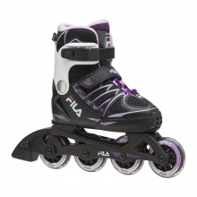 FILA Inline Skates X-One - verstellbar - schwarz/weiss/lila Kinder