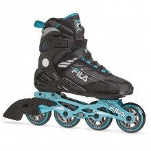 FILA Inline Skates Legacy Pro 80 (Rollen: Fila 80mm/82A, Kugellager: ABEC 5) schwarz/blau Damen