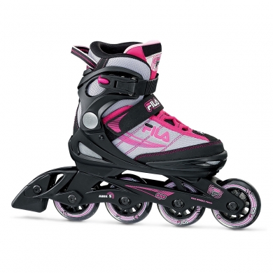 FILA Inline Skates One (Größen verstellbar) schwarz/pink Mädchen