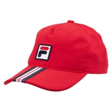 Fila Basecap Bobby Stripes (100% Polyester) rot - 1 Stück