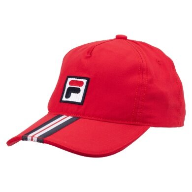 Fila Basecap Bobby Stripes (100% Polyester) rot - 1 Stück