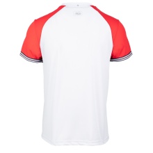 Fila Tennis-Tshirt Alfie (100% Polyester, 3-Streifen) weiss/rot Herren