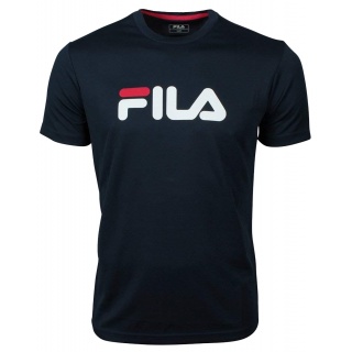 Fila Tennis-Tshirt Logo navyblau/weiss Herren