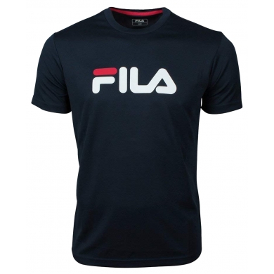 Fila Tennis-Tshirt Logo navyblau/weiss Herren