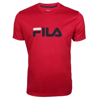 Fila Tennis-Tshirt Logo rot/navy Herren