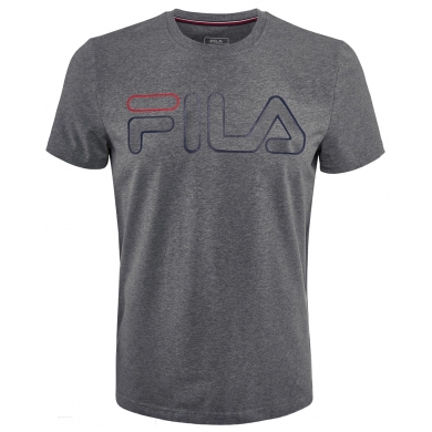 Fila Tshirt Ricki Logo (Baumwolle) grau Herren