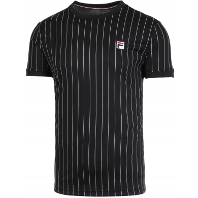 Fila Tennis-Tshirt Stripes schwarz Herren