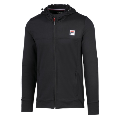 Fila Freizeitjacke Noah mit Kapuze (Front-Reißverschluss) schwarz Herren