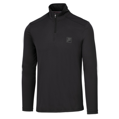 Fila Langarmshirt Halfzip Victor (Mesheinsatz) schwarz Herren