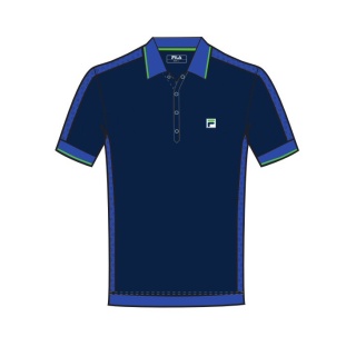 Fila Tennis-Polo 50ties navyblau Herren