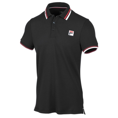 Fila Tennis-Polo Albert schwarz Herren