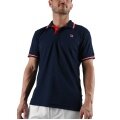 Fila Tennis-Polo Piro navyblau/rot Herren