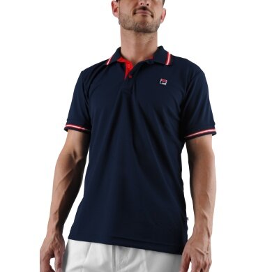 Fila Tennis-Polo Piro navyblau/rot Herren