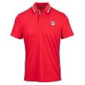 Fila Tennis-Polo Jamie (100% Polyester, angenehmes Tragegefühl) rot Herren