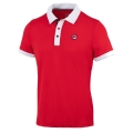 Fila Tennis-Polo Markus (100% Polyester) rot/weiss Herren