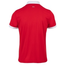 Fila Tennis-Polo Markus (100% Polyester) rot/weiss Herren