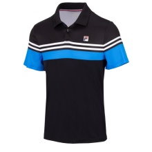 Fila Tennis-Polo Paul schwarz/blau Herren