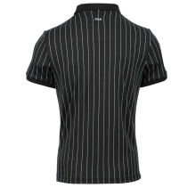 Fila Tennis-Polo Stripes (100% Polyester) schwarz/weiss Herren