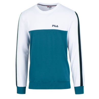 Fila Pullover (Sweater) Manu blaugrün/weiss Herren