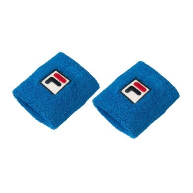 Fila Schweissband Osten Handgelenk (80% Baumwolle) simply blau - 2 Stück