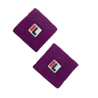 Fila Schweissband Osten Handgelenk (80% Baumwolle) purple - 2 Stück