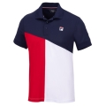 Fila Tennis-Polo Erol (Baumwolle-Mischung) navyblau/rot/weiss Herren