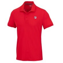 Fila Tennis-Polo Hermano (100% rec. Polyester, klassisch Look) rot Herren