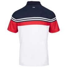 Fila Tennis-Polo Paul weiss/rot Herren