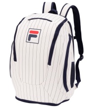 Fila Tennis-Rucksack Heritage (Haupt-, Schläger- und Schuhfach) weiss/navyblau