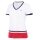 Fila Tennis-Shirt Elisabeth (V-Ausschnitt) weiss/rot Damen