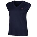 Fila Tennis-Shirt Maia (V-Ausschnitt) navyblau Damen