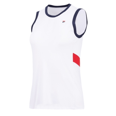 Fila Tennis-Tank Top Lissy (100% Polyester) weiss/navyblau Damen