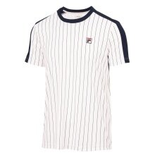 Fila Tennis-Tshirt Stripes Jascha 2 (100% Polyester) weiss Herren