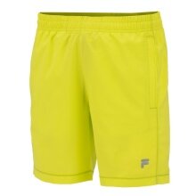 Fila Tennishose Short Constantin (mit Innenhose) gelb Kinder