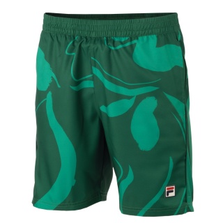 Fila Tennishose Short Leo (100% Polyester) kurz dunkelgrün Herren