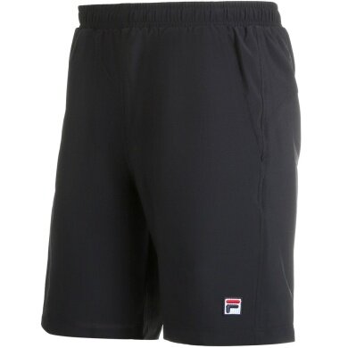 Fila Tennishose Short Santana (4-Wege-Stretch, atmungsaktiv) kurz schwarz Herren