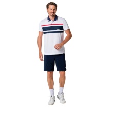 Fila Tennishose Short Santana (4-Wege-Stretch, atmungsaktiv) kurz peacoatblau Herren