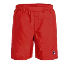 Fila Tennishose Short Santana (4-Wege-Stretch, atmungsaktiv) kurz rot Herren