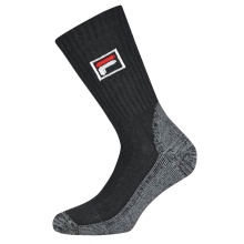 Fila Tennissocke Performance Crew (Mischgewebe) schwarz - 1 Paar