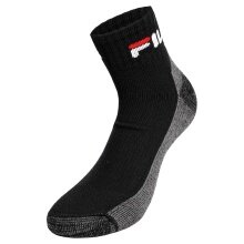 Fila Tennissocke Quarter Short (Mischgewebe) schwarz - 1 Paar