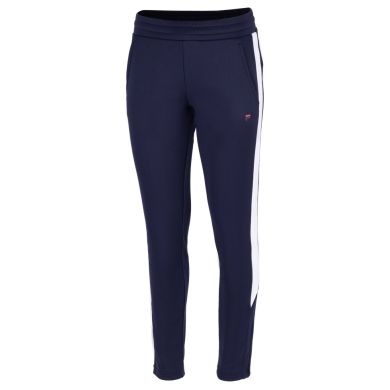 Fila Trainingshose Janice Pants (100% Polyester) lang navyblau/weiss Damen