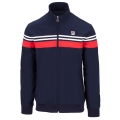 Fila Trainingsjacke Bruno (Full-Zip, Stehkragen) navyblau/rot Herren