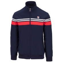 Fila Trainingsjacke Bruno (Full-Zip, Stehkragen) navyblau/rot Herren