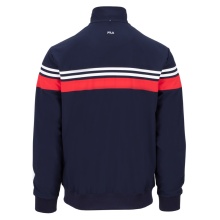 Fila Trainingsjacke Bruno (Full-Zip, Stehkragen) navyblau/rot Herren