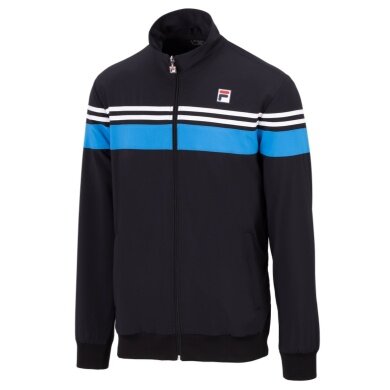 Fila Trainingsjacke Bruno (Full-Zip, Stehkragen) schwarz/blau Herren