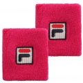 Fila Schweissband Osten Handgeleng (80% Baumwolle) pink - 2 Stück