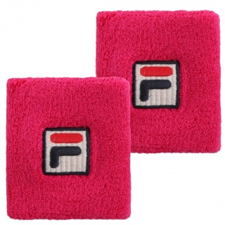 Fila Schweissband Osten Handgeleng (80% Baumwolle) pink - 2 Stück