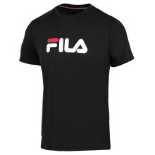 Fila Tennis-Tshirt Logo schwarz/weiss Herren