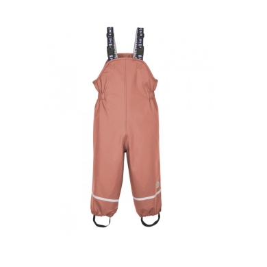 First Instinct Matsch- und Regenhose mit Hosenträgern Fis 44 (PFC-frei, wasserdicht) rosenholz pink Kleinkinder