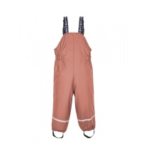 First Instinct Matsch- und Regenhose mit Hosenträgern Fis 44 (PFC-frei, wasserdicht) rosenholz pink Kleinkinder